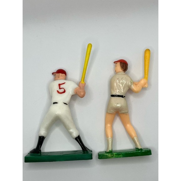 Baseball Vintage Cake Topper Figures Woman Man White Red Bat League of their Own - Picture 2 of 6